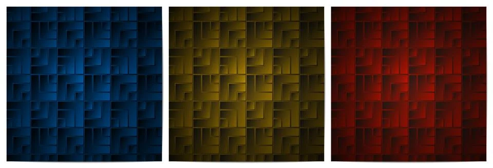 Geometric pattern with square shape dark background Stock Illustration