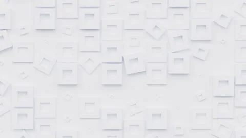 Geometric pattern with square shapes, cubes blocks rectangle frames background Stock Footage 162120087