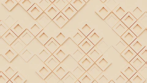 Geometric pattern with square shapes, looping abstract animated background Stock Footage 163230384