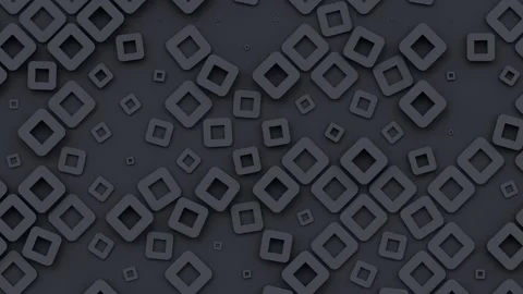 Geometric pattern with square shapes, moving cubes blocks rectangle frames Видео 169047326