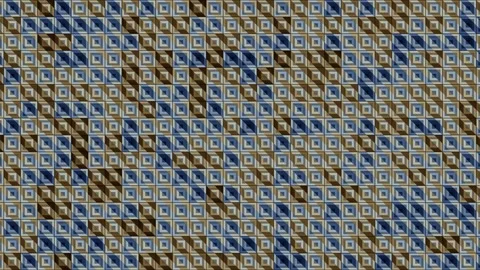Geometric pattern with squares and diagonal lines in blue Stock Footage 338318054