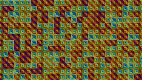 Geometric pattern of squares and triangles Stock Footage 338227966