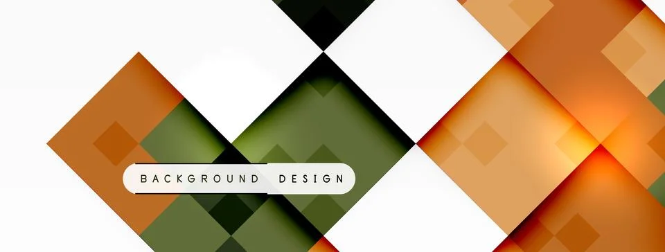 Geometric pattern of squares and triangles on a white background 스톡 일러스트