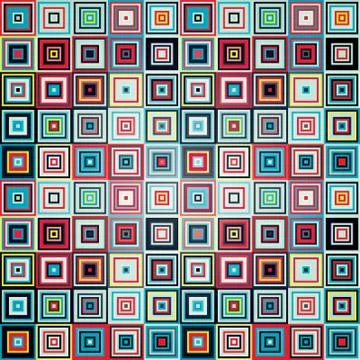 Geometric pattern of squares Stock Illustration