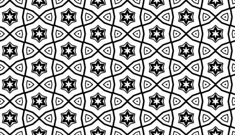 Geometric pattern with stars Stock Illustration