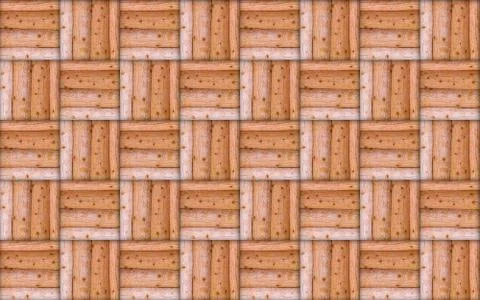 Geometric pattern of stepped lines endless repetition of the image of a log w Stock Photos