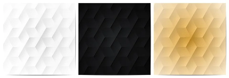 Geometric pattern with striped wavy lines polygonal shape Stock Illustration