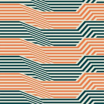 Geometric pattern by stripes Stock Illustration