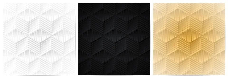 Geometric pattern stripes lines with polygonal shape Stock Illustration