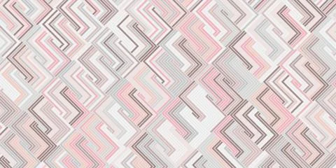 Geometric pattern with stripes pink background Stock Illustration