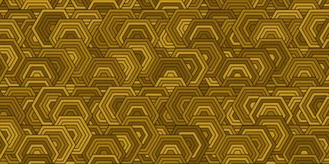 Geometric pattern with stripes polygonal brown background Stock Illustration
