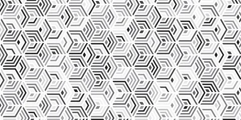 Geometric pattern with stripes polygonal shape Stock Illustration