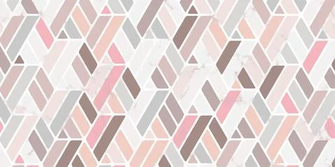 Geometric pattern with stripes polygonal shape pink background Stock Illustration
