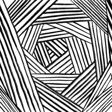 The geometric pattern by stripes . Seamless vector background. Stock Illustration