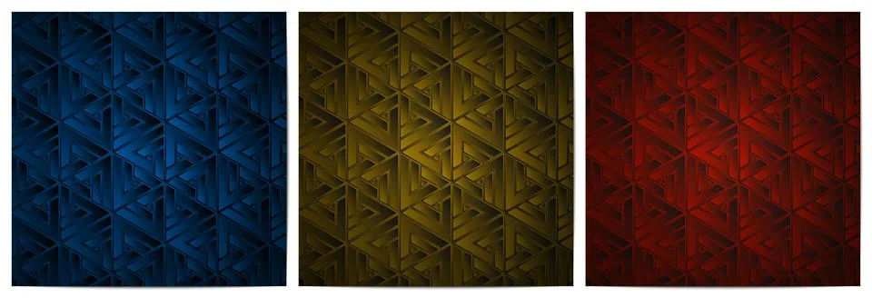 Geometric pattern with stripes triangle lines weave polygonal shape Illustrazione stock