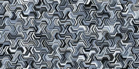 Geometric pattern with stripes wavy lines dark blue background Stock Illustration