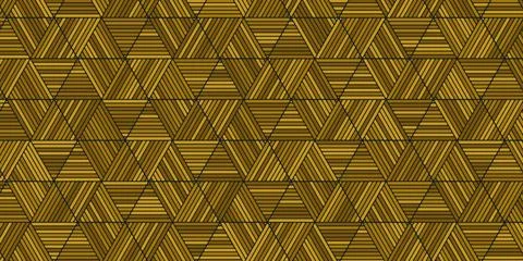Geometric pattern with stripes wooden background weave design Stock Illustration