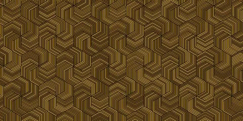 Geometric pattern with stripes wooden background weave design Stock Illustration