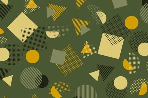 Geometric pattern in the style of memphis. Illustrazione stock
