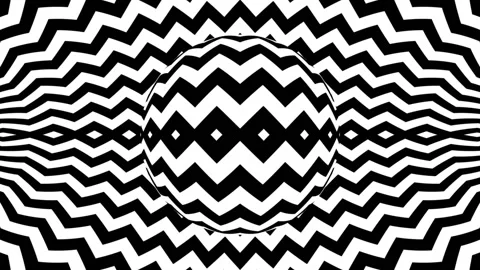 Geometric pattern, surreal hypnotic seamless looping motion background Stock Footage 148675840