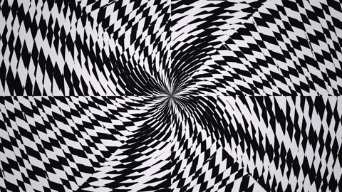 Geometric pattern with swirling black and white shapes Stock Footage 339503259