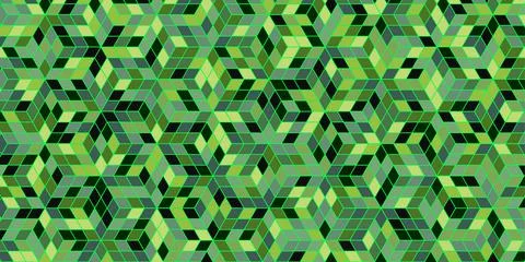 Geometric pattern technology green background Stock Illustration
