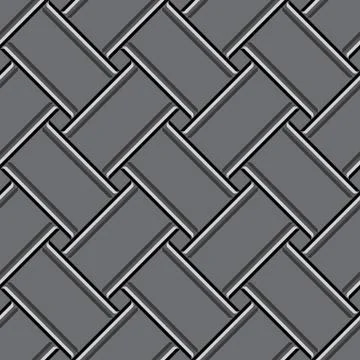 Geometric pattern &amp; texture &amp; background. Vector seamless weave pattern.  Black Stock Illustration