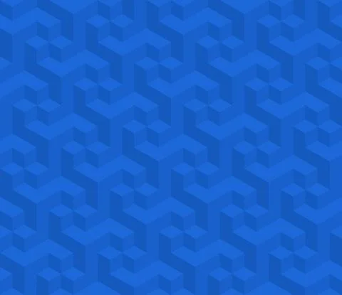 Geometric pattern with three-dimensional shape Illustrazione stock