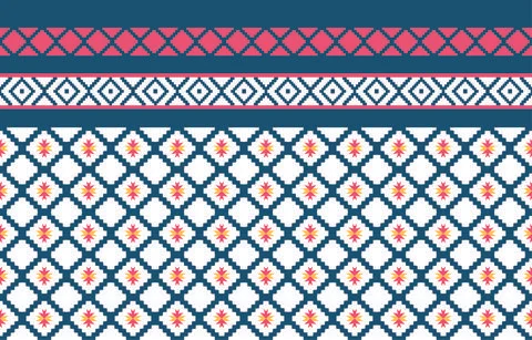 Geometric pattern traditional design for fabric, wrapping, batik, fabric, sar イラスト素材