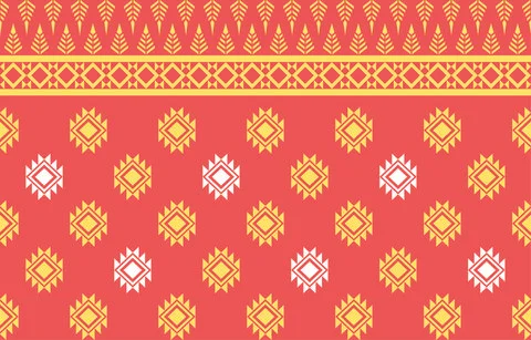 Geometric pattern traditional design for fabric, wrapping, batik, fabric, sar Stock Illustration
