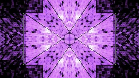 Geometric pattern with transforming shapes formed by small tiles. Design Stock Illustration