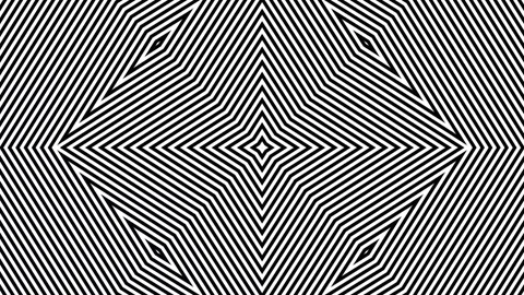 Geometric Pattern Transitions with Op Art Style and Subtle Motion for Desig.. Stock Footage 341663456
