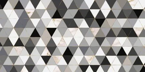 Geometric pattern triangle shape and marble texture elegant background with g Illustrazione stock