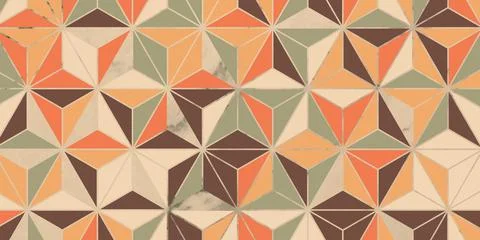 Geometric pattern with triangle shape design vintage Stock Illustration