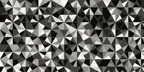 Geometric pattern triangle shape luxury of black,white gray elegant backgroun イラスト素材