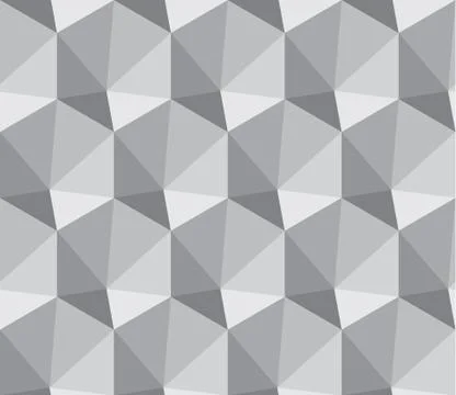 Geometric pattern of triangles. Gray Stock Illustration