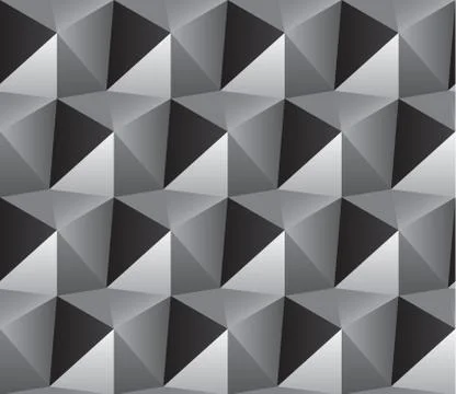 Geometric pattern of triangles. Gray Stock Illustration