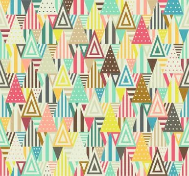 Geometric pattern with triangles Illustrazione stock