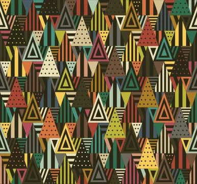 Geometric pattern with triangles イラスト素材