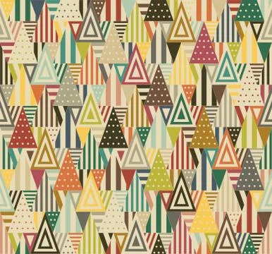 Geometric pattern with triangles Stock Illustration