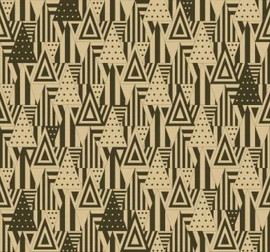Geometric pattern with triangles Stock Illustration