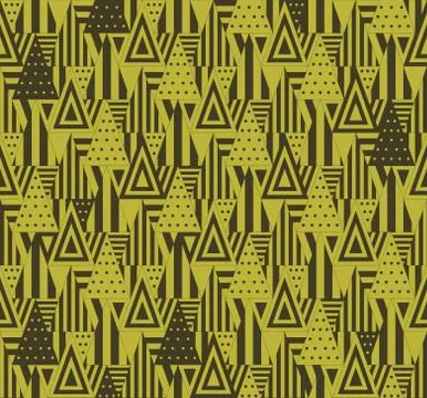 Geometric pattern with triangles Illustrazione stock