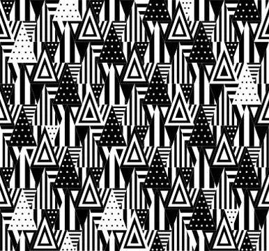 Geometric pattern with triangles Illustrazione stock
