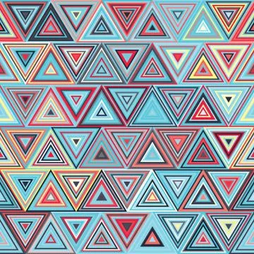 Geometric pattern with triangles Stock Illustration