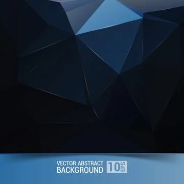 Geometric pattern, triangles vector background in black and gray tones. イラスト素材