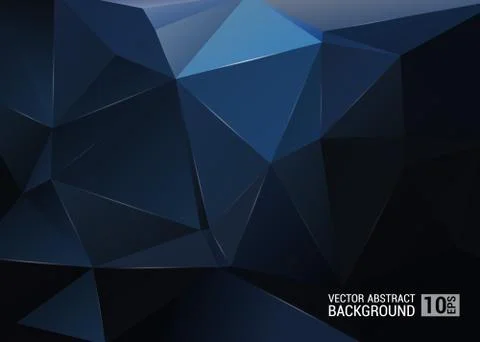 Geometric pattern, triangles vector background in black and gray tones. 库存插图