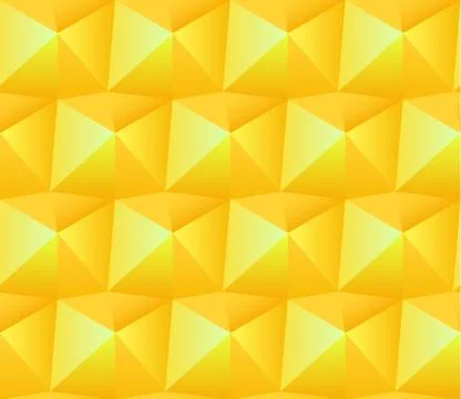 Geometric pattern of triangles. Yellow Stock Illustration