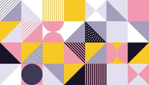Geometric pattern vector abstract color design Stock Illustration