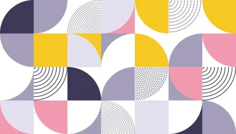 Geometric pattern vector abstract color design Ilustración de archivo