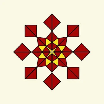 Geometric Pattern Vector Art Illustration Graphic Design Illustrazione stock